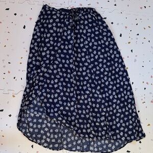 Floral Navy Blue Skirt